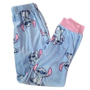 Disney Lilo & Stitch Girls Blue Fleece Pajama Pants Size 7/8 LO171GLLWM
